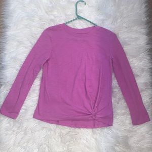Purple girls GAP blouse with tie at front